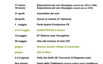 Pubblicato il Calendario 2024!